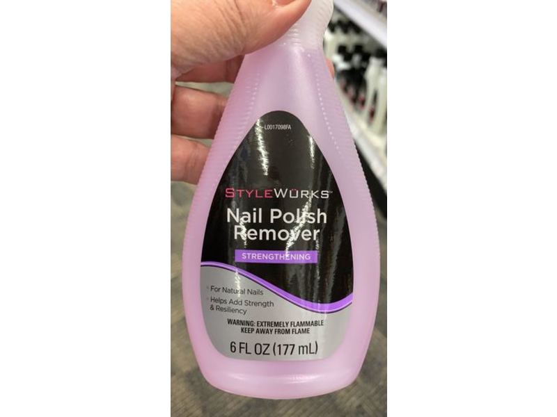 Style Wurks Nail Polish Remover, Strengthening, 6 fl oz/177 mL