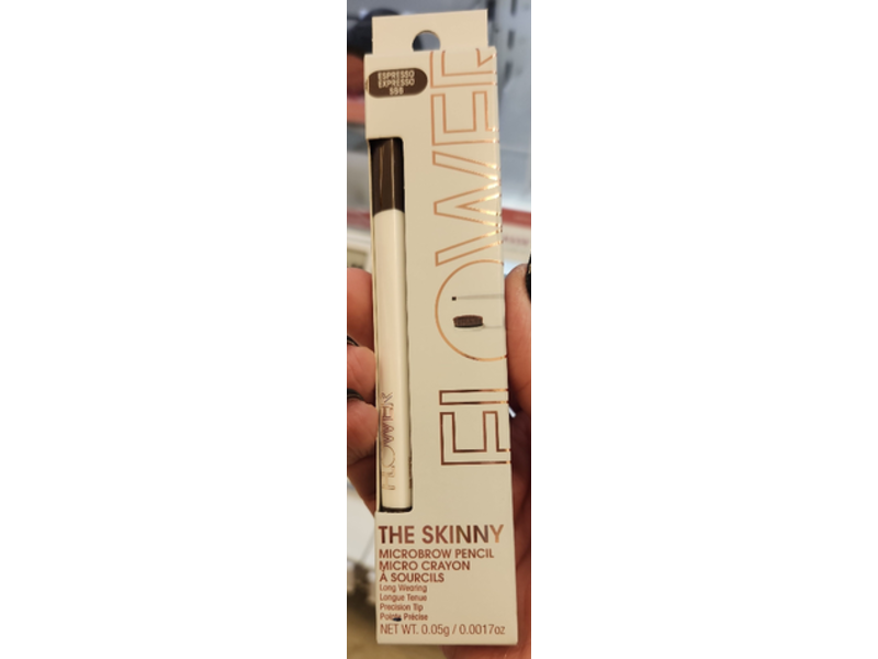 Flower Beauty The Skinny Microbrow Crayon Pencil, Espresso Sb6, 0.0017 oz/0.05g