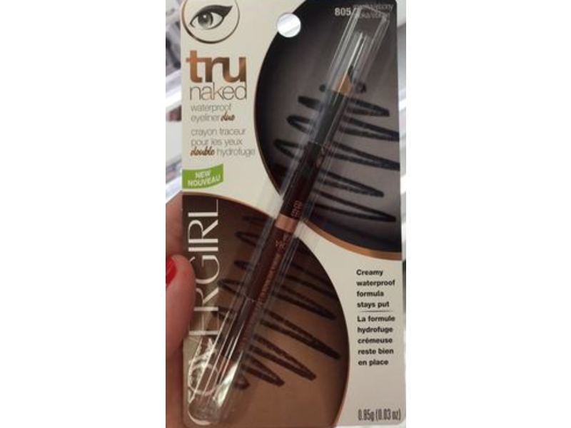 CoverGirl Trunaked Waterproof Eyeliner Duo, Mocha/Ebony, 0.03 oz/0.95 g