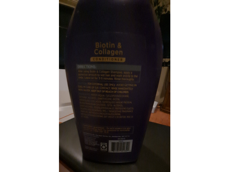 Equate Beauty Biotin & Collagen Conditioner, 33.8 fl oz/1 L