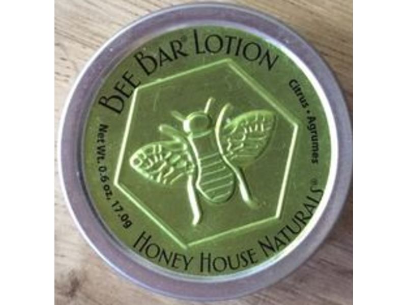 Honey House Naturals Bee Bar Lotion, Citrus, 0.6 oz/17 g