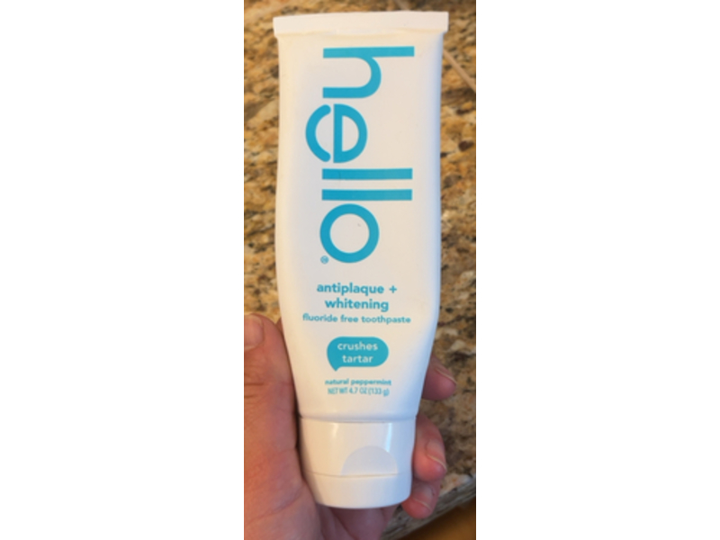 Hello Antiplaque + Whitening Toothpaste, Crushes Tartar, 4.7 oz/133 g