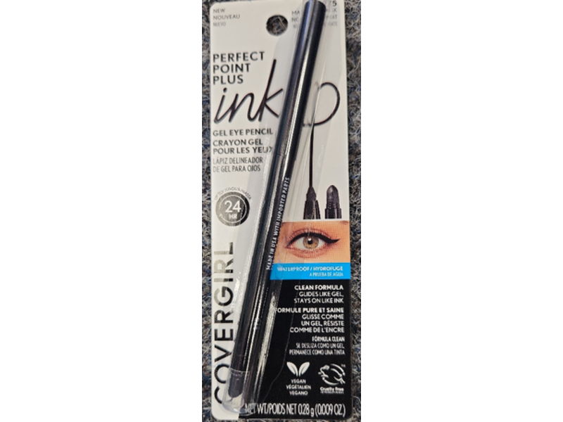 Cover Girl Perfect Point Plus Ink Gel Eye Pencil, Matte Jet Black 275, 0.01 oz/0.28 g