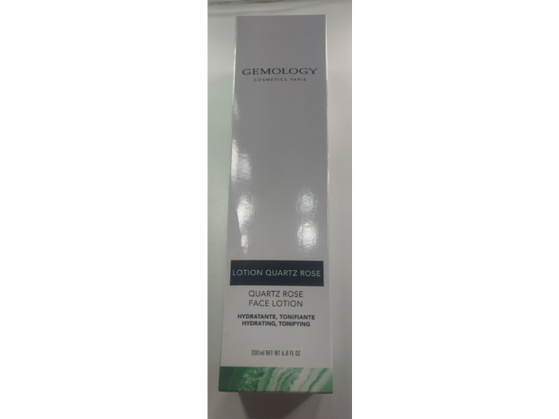 Gemology Cosmetics Paris Face Lotion, Quartz Rose, 6.8 fl oz/200 mL