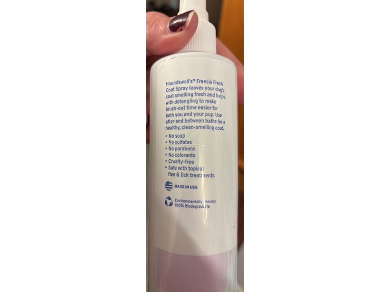 Hounds Well Freesia Fresh Coat Spray, 8 fl oz/236 mL