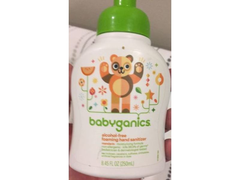 Babyganics Foaming Hand Sanitizer, Mandarin, 8.45 fl oz / 250 ml