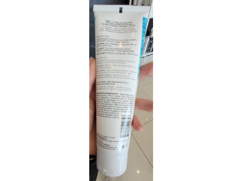 Igk Beach Club Bouncy Blowout Cream, 4.5 fl oz/133 ml