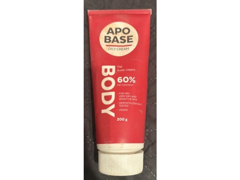 Apo Base Oily Body Cream, 60% Fat Content, 200 g