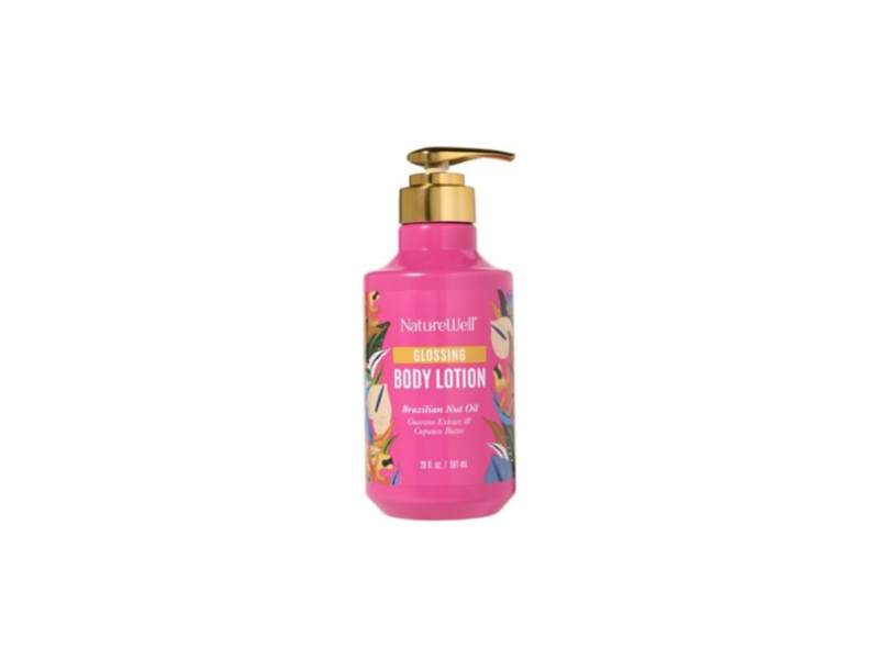 NatureWell Glossing Body Lotion, Brazilian Nut Oil, 20 fl oz/591 mL.