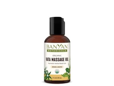 Banyan Botanicals Organic Vata Massage Oil, 2 fl oz/59 mL