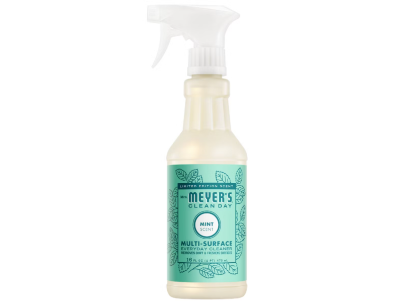 Mrs.Meyer's Clean Day Multi-Surface Everyday Cleaner, Mint Scent, 16 fl oz/473 mL