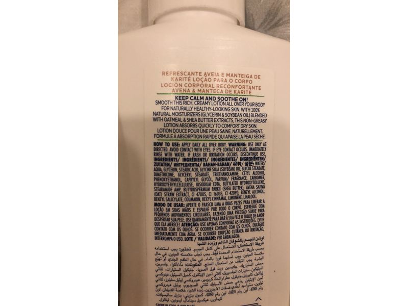 St. Ives Soothing Body Lotion, Oatmeal & Shea Butter, 6.7 fl oz/200 mL