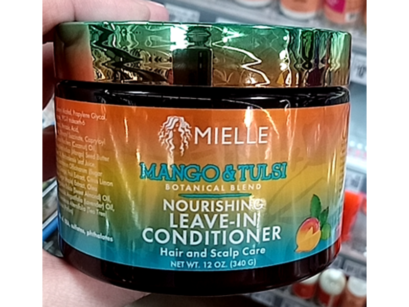 Mielle Nourishing Leave-In Conditioner, Mango & Tulsi, 12 oz/340 g