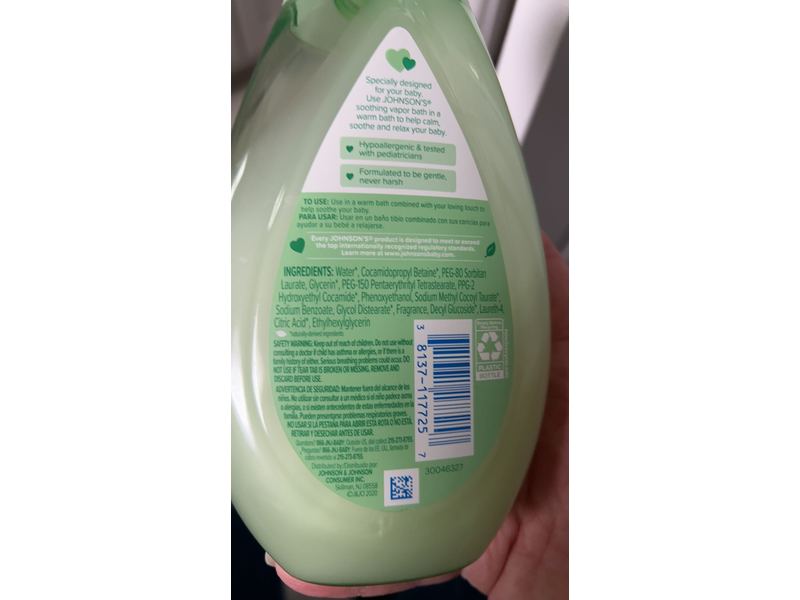 Johnson's Soothing Vapor Bath, 13.6 fl oz/400ml