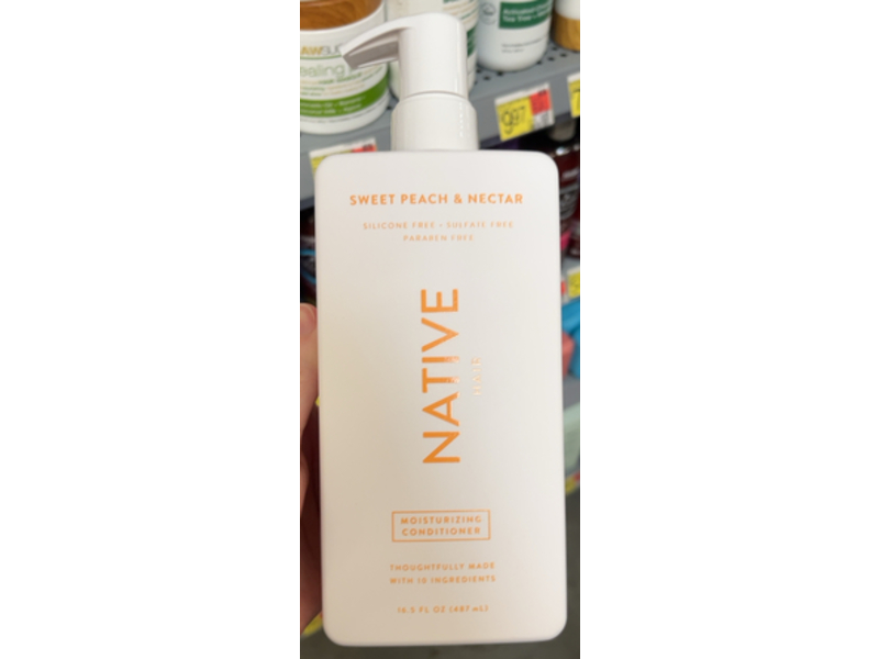 Native Moisturizing Conditioner, Sweet Peach & Nectar, 16.5 fl oz/487 mL