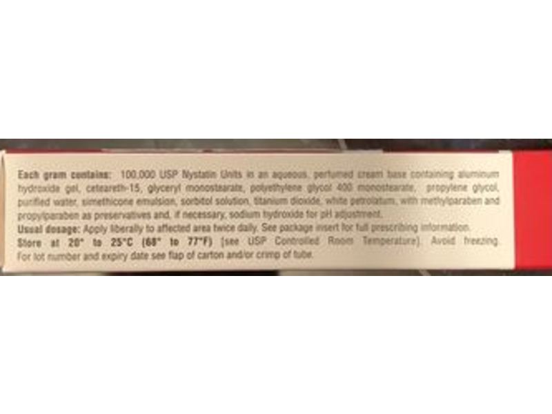 Nystatin Cream USP, 1000,000units per gram,15 g Taro (RX)