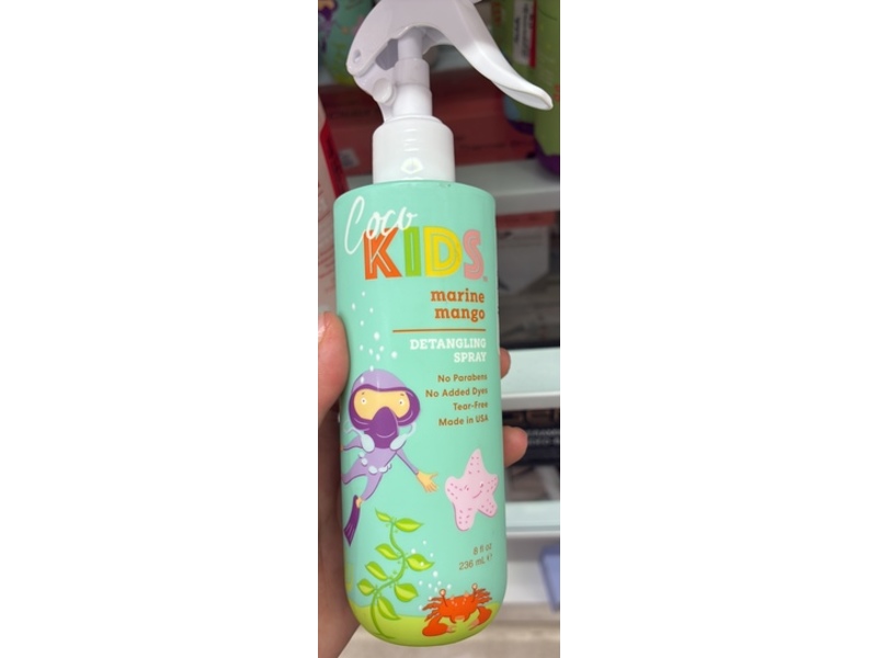 Coco KIDS Detangling Spray, Marine Mango, 8 fl oz/236 mL