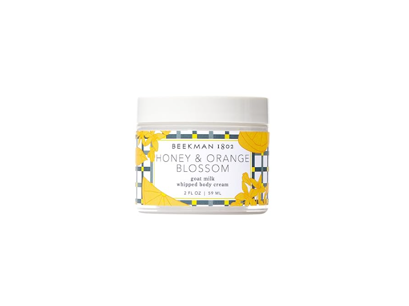 Beekman 1802 Goat Milk Whipped Body Cream, Honey & Orange Blossom, 2 fl oz/59 mL