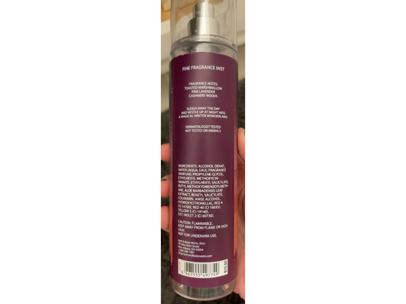 Bath & Body Works Fragrance Mist, Fireside Flurries, 8 fl oz/236 mL
