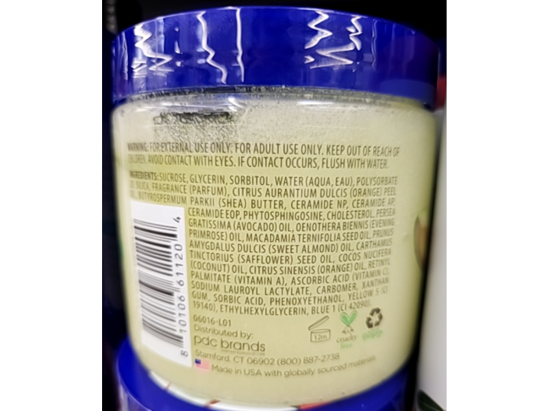 Dr Teal's Avocado Oil Shea Sugar Scrub, Ceramides & Essential Oil, 19 oz/538 g, Pack Of 3