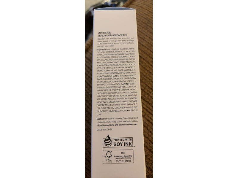 Medicube Zero Foam Cleanser, 4.23 oz/120 g