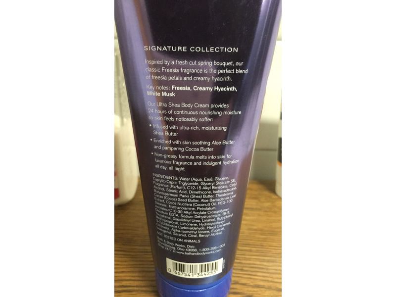 Bath & Body Works Ultra Shea Body Cream, Freesia, 8 oz/226 g