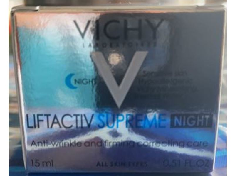 Vichy Laboratories Lifeactive Supreme Night Anti Wrinkle & Firming Correcting Care, 0.51 fl oz/15 mL