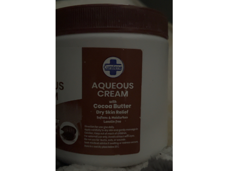 Curalene Aqueous Cream with Cocoa Butter, 16.9 fl oz/500 mL