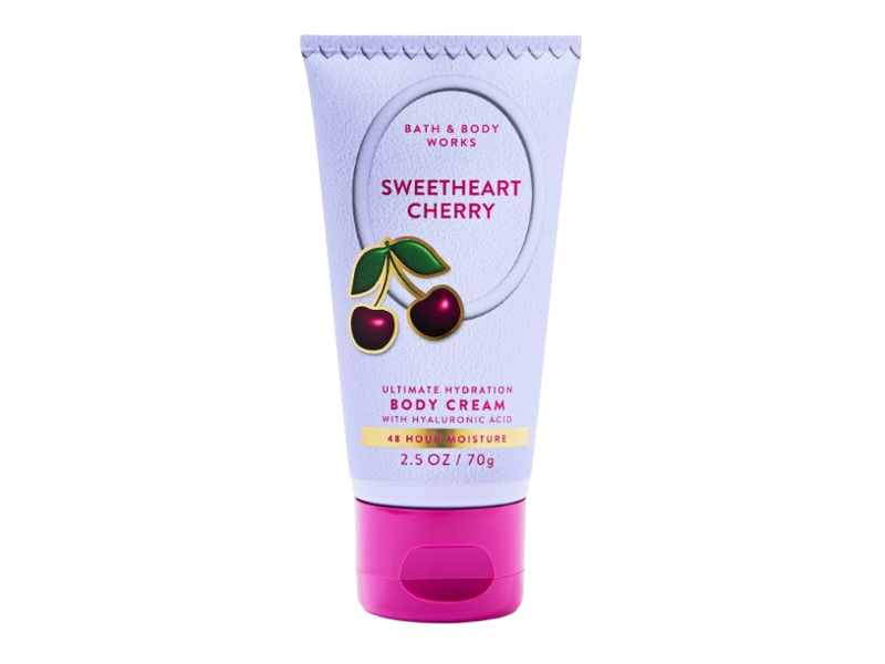 Bath & Body Works Ultimate Hydration Body Cream, Sweetheart Cherry, 2.5 oz/70 g