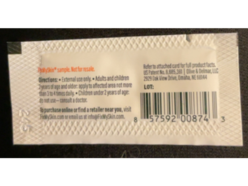 Fix My Skin Hydrocortisone Healing Lip Balm, Vanilla Falvour