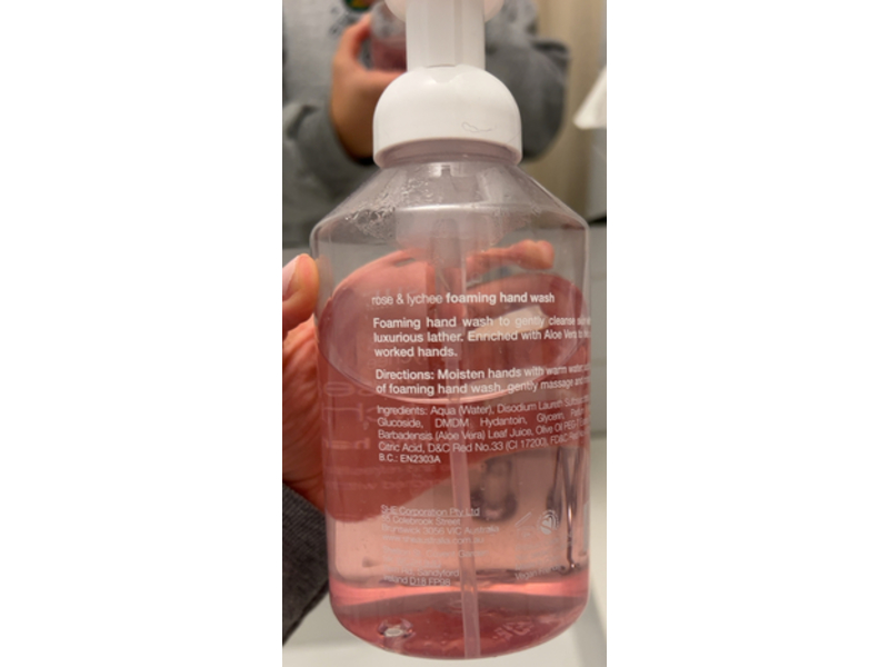 Om She Aromatherapy Foaming Hand Wash, Rose & Lychee, 21.30 fl oz/630 mL