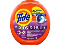 Tide Laundry Detergent Pods, Spring Meadow Scent, 66 oz/1.86 kg, 76 Count - thumbnail 1
