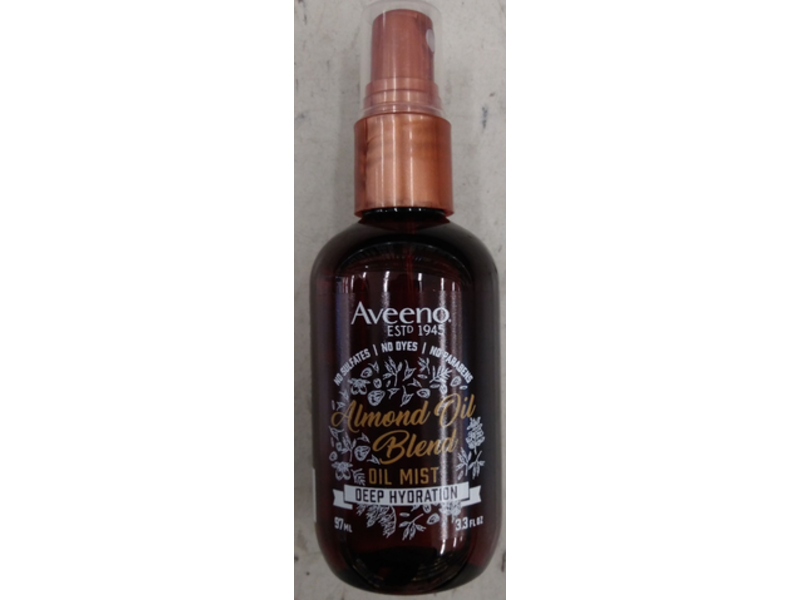 Aveeno Deep Hydration Oil Mist, Almond Oil Blend, 3.3 fl oz/97 mL