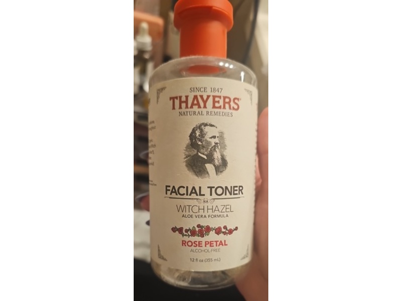 Thayers Witch Hazel Aloevera Formula Facial Toner, Rose Petal, 12 fl oz/355 mL