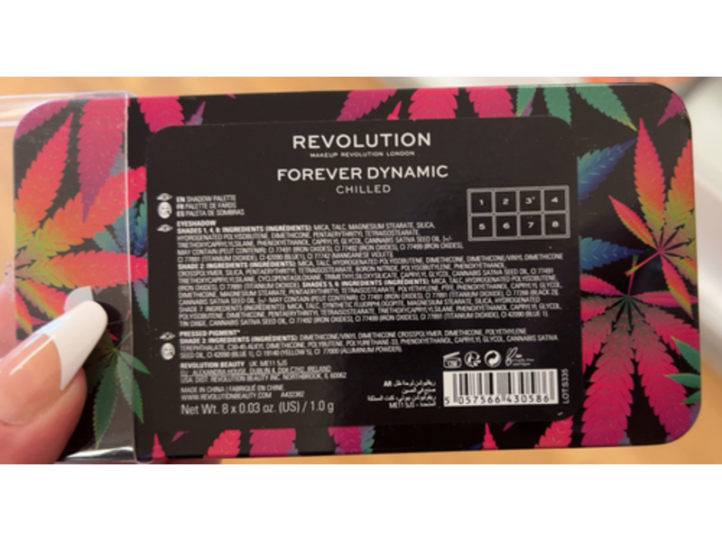 Revolution Shadow Palette, Forever Dynamic Chilled, 0.03 oz/1.0 g