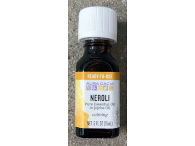 Aura Cacia Calming Pure Essential Oil, Jojoba & Neroli, 0.5 fl oz/15 mL