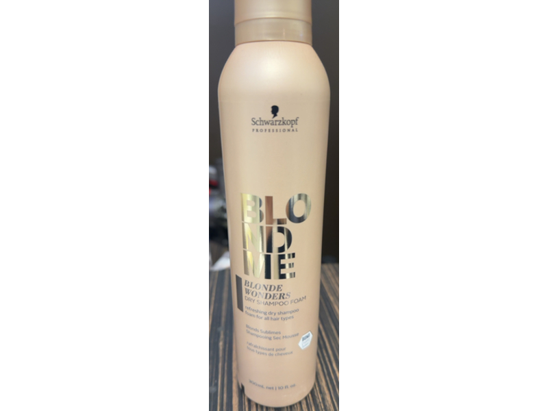 Schwarzkopf Blond Me Blonde Wonders Dry Shampoo Foam, 10 fl oz/300 mL