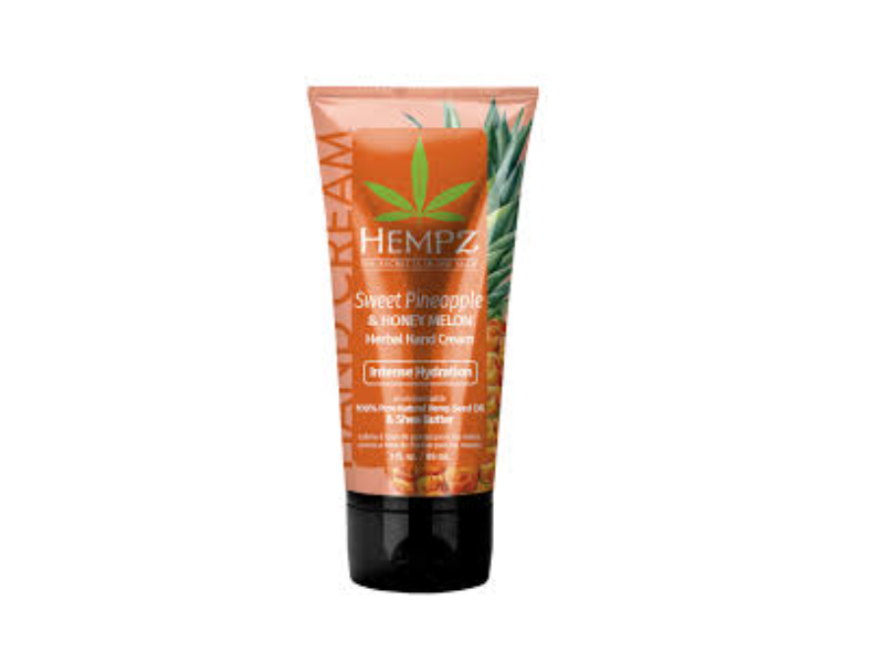 Hempz Herbal Hand Cream, Sweet Pineapple & Honey Melon, 3 fl oz/89 mL