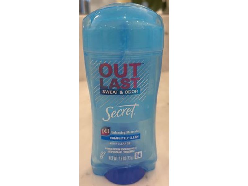 Secret Out Last Antiperspirant Deodorant, Completely Clean, 2.6 oz/73 g