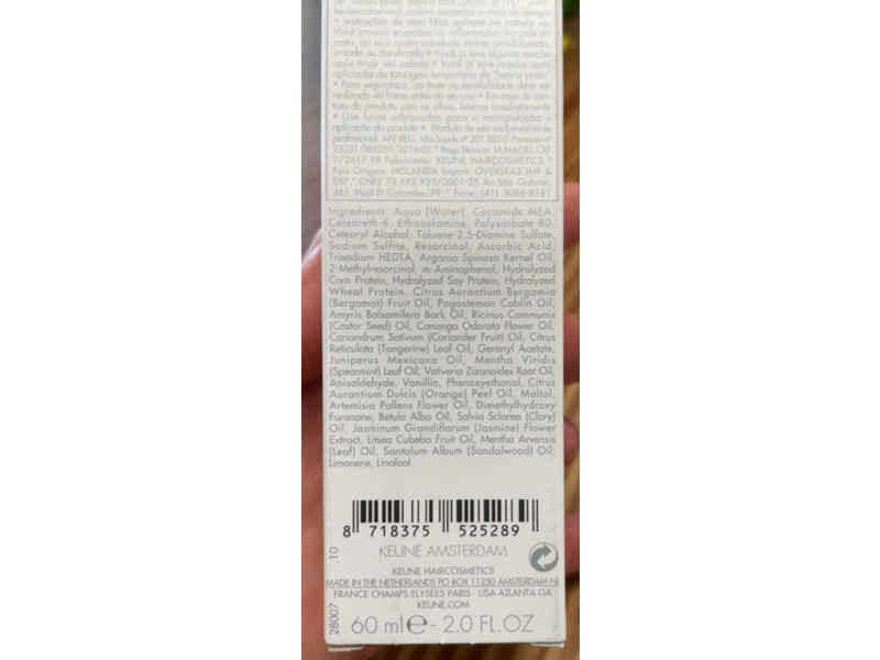 Keune So Pure Natural Balance Color, 7 Medium Blonde, 2.0 fl oz/60 mL