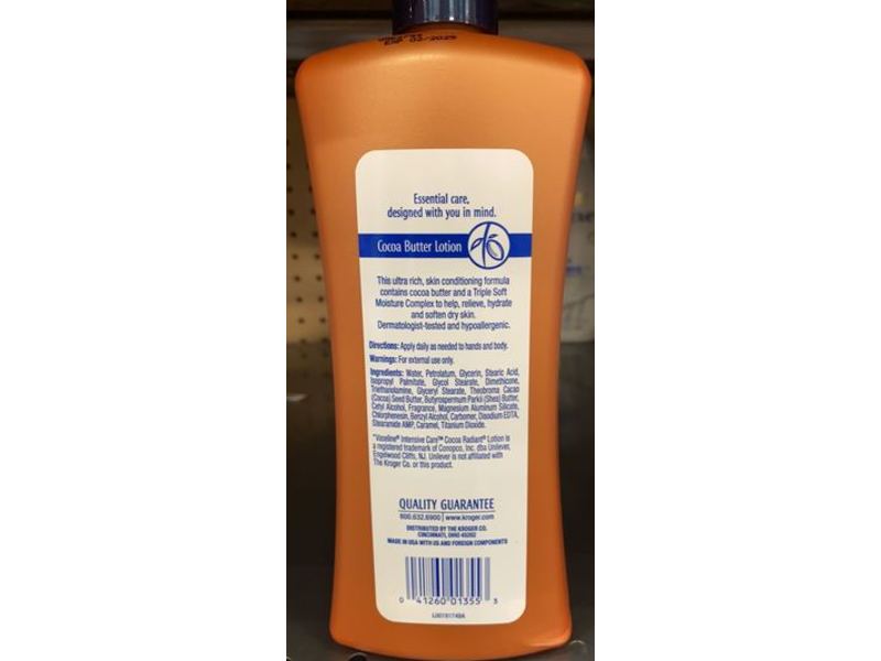 Kroger Moisturize Coco Butter Lotion, 20.3 fl oz/600 mL