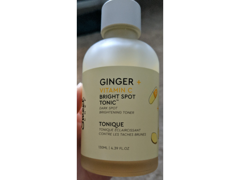 Sweet Chef Bright Spot Tonic Toner, Ginger + Vitamin C, 4.39 fl oz/130 mL