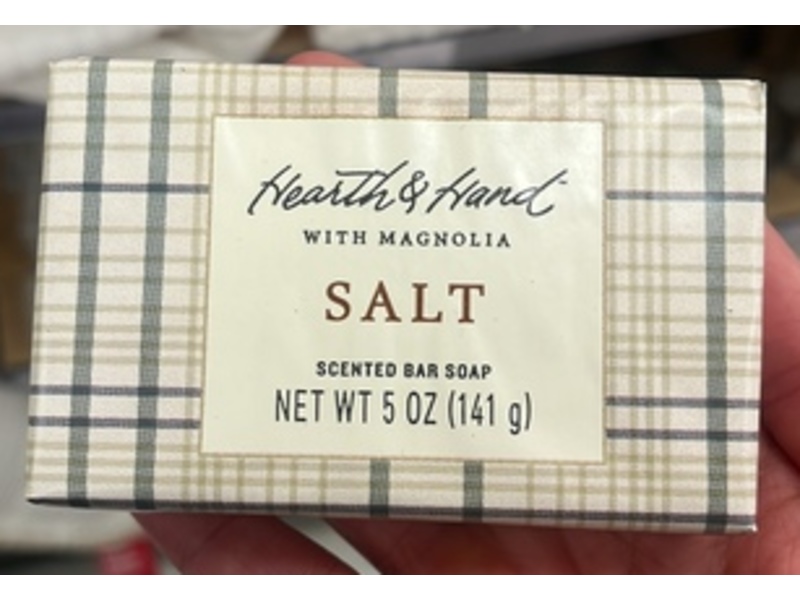 Hearth & Hand Salt Scented Bar Soap, Magnolia, 5 oz/141 g