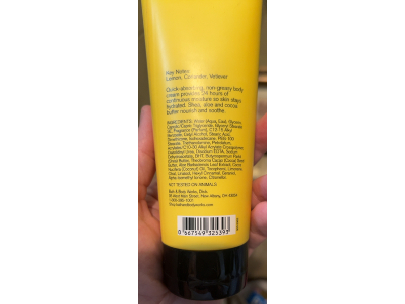 Bath & Body Works Ultra Shea Body Cream, Italian Lemon, 8 oz/226 g