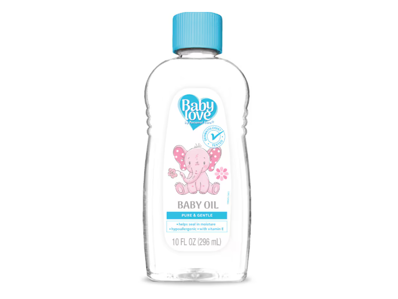 Baby Love by Personal Care Pure & Gentle Baby Oil, 10 fl oz/296 mL.