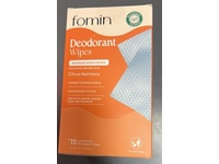 Fomin Deodorant Wipes, Citrus Harmony, 5.64 oz/160 g, 15 Count - thumbnail 2