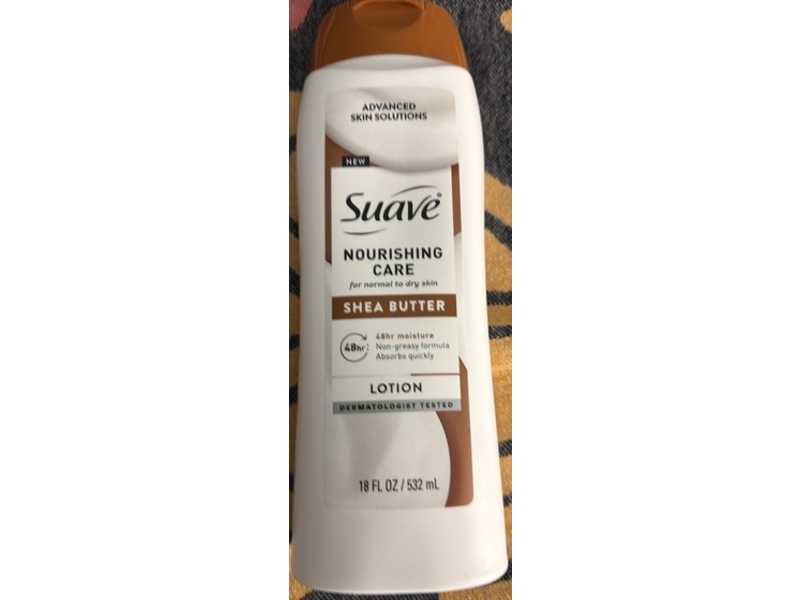 Suave Nourishing Care Lotion, Shea Butter, 18 fl oz/532 mL