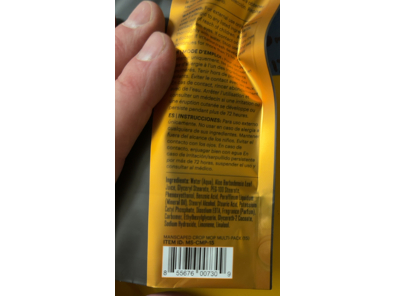 Manscaped Ball, Butt & Body wipes, 15 counts