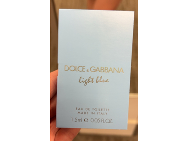 Dolce & Gabbana Eau De Toilette, Light Blue, 0.05 fl oz/1.5 mL