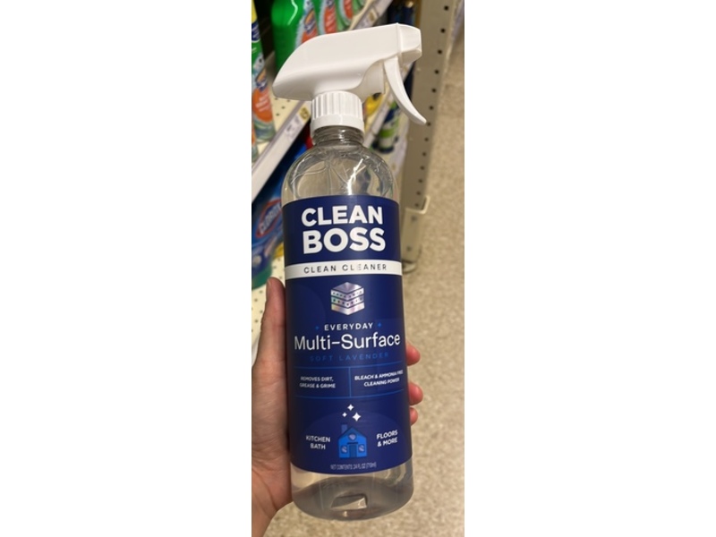Clean Boss Multi-Surface Cleaner, Soft Lavender, 24 fl oz/711 mL
